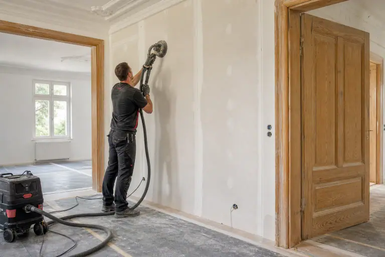 Symbolbild für Trockenbau und Altbausanierung in einem Wohnhaus
